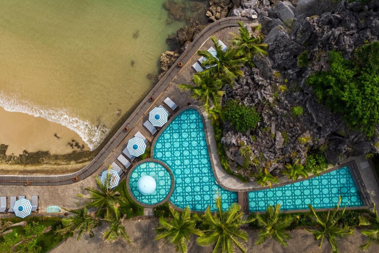 吉婆岛东方明珠酒店-美憬阁 Chan Chau 外观 照片 Aerial view of the pool at the resort